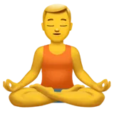Meditating man emoji